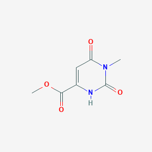 molecular formula C7H8N2O4 B2610377 Methyl 1-methyl-2,6-dioxo-1,2,3,6-tetrahydropyrimidine-4-carboxylate CAS No. 24766-55-0