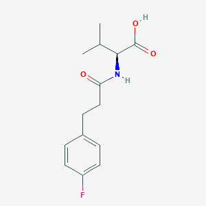 (2S)-2-[3-(4-fluorophenyl)propanamido]-3-methylbutanoic acid