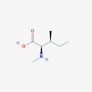 molecular formula C7H15NO2 B2610384 D-Alloisoleucine, N-methyl- CAS No. 50673-48-8
