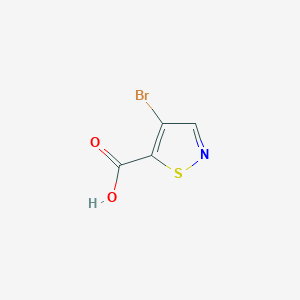 molecular formula C4H2BrNO2S B2610400 4-Bromoisothiazole-5-carboxylic acid CAS No. 88982-81-4