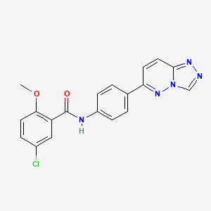 5-chloro-2-methoxy-N-[4-([1,2,4]triazolo[4,3-b]pyridazin-6-yl)phenyl]benzamide