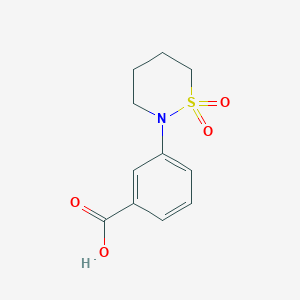 3-(1,1-Dioxido-1,2-thiazinan-2-yl)benzoic acid