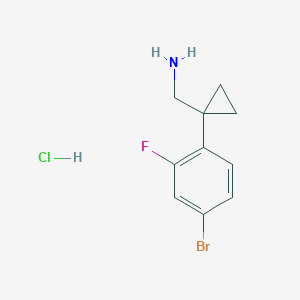 [1-(4-Bromo-2-fluorophenyl)cyclopropyl]methanamine hydrochloride