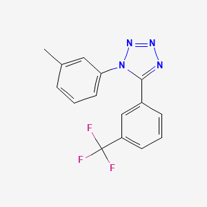 1-(3-methylphenyl)-5-[3-(trifluoromethyl)phenyl]-1H-1,2,3,4-tetraazole