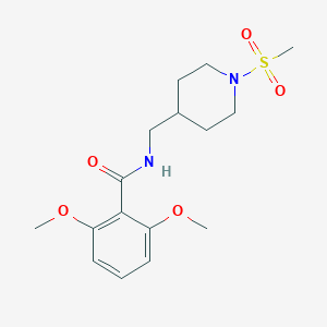 2,6-dimethoxy-N-((1-(methylsulfonyl)piperidin-4-yl)methyl)benzamide