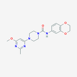 N-(2,3-dihydrobenzo[b][1,4]dioxin-6-yl)-4-(6-methoxy-2-methylpyrimidin-4-yl)piperazine-1-carboxamide