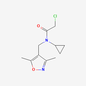 2-Chloro-N-cyclopropyl-N-[(3,5-dimethyl-1,2-oxazol-4-yl)methyl]acetamide
