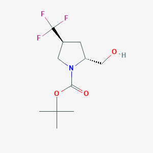 Tert-butyl (2R,4S)-2-(hydroxymethyl)-4-(trifluoromethyl)pyrrolidine-1-carboxylate