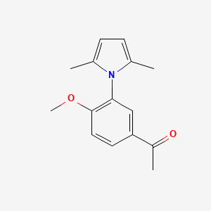 1-[3-(2,5-dimethyl-1H-pyrrol-1-yl)-4-methoxyphenyl]ethanone