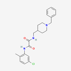 molecular formula C22H26ClN3O2 B2610493 N'-[(1-benzylpiperidin-4-yl)methyl]-N-(5-chloro-2-methylphenyl)ethanediamide CAS No. 953201-54-2