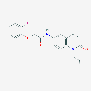 2-(2-fluorophenoxy)-N-(2-oxo-1-propyl-1,2,3,4-tetrahydroquinolin-6-yl)acetamide