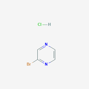 molecular formula C4H4BrClN2 B2610582 2-Bromopyrazine hydrochloride CAS No. 1820703-58-9