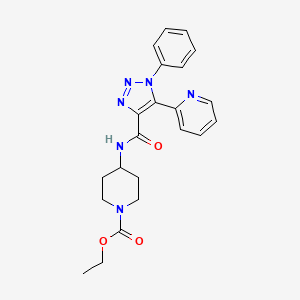 ethyl 4-{[(1-phenyl-5-pyridin-2-yl-1H-1,2,3-triazol-4-yl)carbonyl]amino}piperidine-1-carboxylate