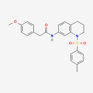 2-(4-methoxyphenyl)-N-(1-tosyl-1,2,3,4-tetrahydroquinolin-7-yl)acetamide