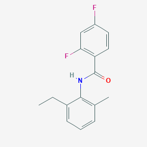 molecular formula C16H15F2NO B261066 N-(2-ethyl-6-methylphenyl)-2,4-difluorobenzamide 