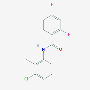 molecular formula C14H10ClF2NO B261068 N-(3-chloro-2-methylphenyl)-2,4-difluorobenzamide 