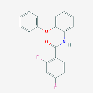 molecular formula C19H13F2NO2 B261069 2,4-difluoro-N-(2-phenoxyphenyl)benzamide 