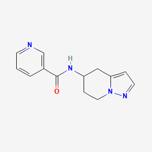 molecular formula C13H14N4O B2610694 N-(4,5,6,7-tetrahydropyrazolo[1,5-a]pyridin-5-yl)nicotinamide CAS No. 2034404-72-1