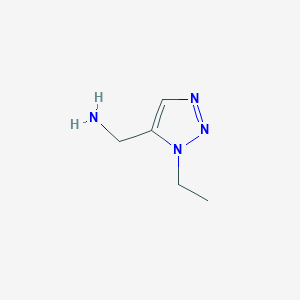 molecular formula C5H10N4 B2610718 (1-ethyl-1H-1,2,3-triazol-5-yl)methanamine CAS No. 1267694-26-7