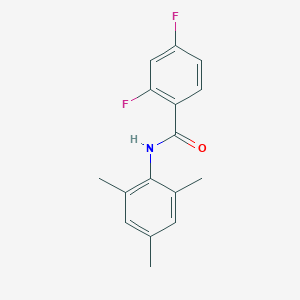 molecular formula C16H15F2NO B261083 2,4-difluoro-N-mesitylbenzamide 