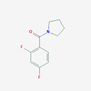 molecular formula C11H11F2NO B261087 1-(2,4-difluorobenzoyl)pyrrolidine 