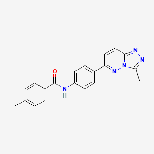 4-methyl-N-(4-(3-methyl-[1,2,4]triazolo[4,3-b]pyridazin-6-yl)phenyl)benzamide