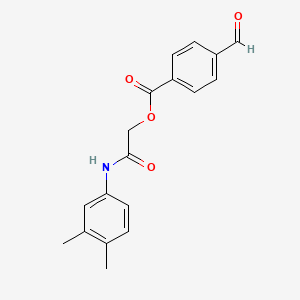 [2-(3,4-Dimethylanilino)-2-oxoethyl] 4-formylbenzoate