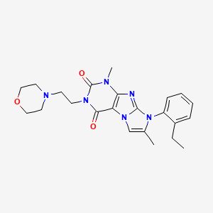 8-(2-ethylphenyl)-1,7-dimethyl-3-(2-morpholinoethyl)-1H-imidazo[2,1-f]purine-2,4(3H,8H)-dione