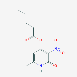 (6-methyl-3-nitro-2-oxo-1H-pyridin-4-yl) pentanoate