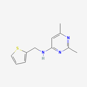 2,6-dimethyl-N-(thiophen-2-ylmethyl)pyrimidin-4-amine