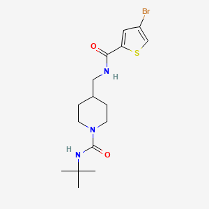 4-((4-bromothiophene-2-carboxamido)methyl)-N-(tert-butyl)piperidine-1-carboxamide