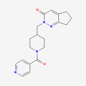 2-[[1-(Pyridine-4-carbonyl)piperidin-4-yl]methyl]-6,7-dihydro-5H-cyclopenta[c]pyridazin-3-one
