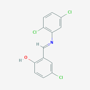 4-chloro-2-{(E)-[(2,5-dichlorophenyl)imino]methyl}phenol