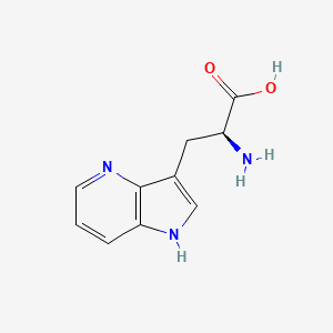 molecular formula C10H11N3O2 B2611089 4-Azatryptophan CAS No. 149818-23-5