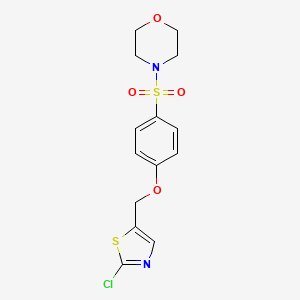 (2-Chloro-1,3-thiazol-5-yl)methyl 4-(morpholinosulfonyl)phenyl ether