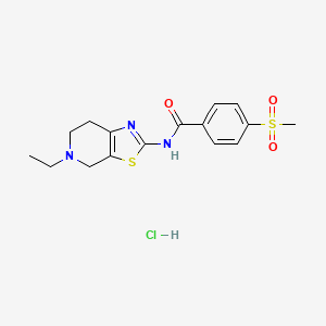 N-(5-ethyl-4,5,6,7-tetrahydrothiazolo[5,4-c]pyridin-2-yl)-4-(methylsulfonyl)benzamide hydrochloride