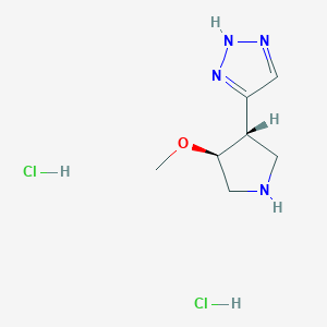 4-[(3S,4S)-4-methoxypyrrolidin-3-yl]-1H-1,2,3-triazole dihydrochloride