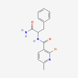 2-[(2-Bromo-6-methylpyridin-3-yl)formamido]-3-phenylpropanamide