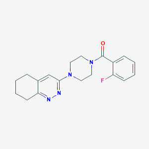 (2-Fluorophenyl)(4-(5,6,7,8-tetrahydrocinnolin-3-yl)piperazin-1-yl)methanone