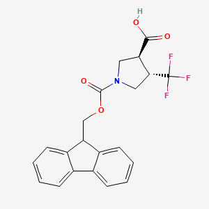 (3S,4S)-1-(9H-Fluoren-9-ylmethoxycarbonyl)-4-(trifluoromethyl)pyrrolidine-3-carboxylic acid