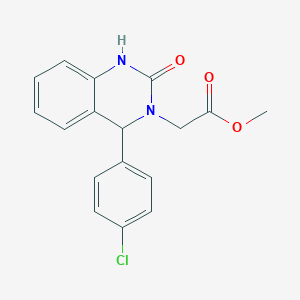 molecular formula C17H15ClN2O3 B2611184 methyl 2-(4-(4-chlorophenyl)-2-hydroxyquinazolin-3(4H)-yl)acetate CAS No. 1795412-45-1