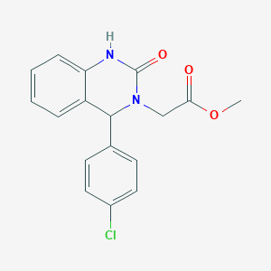 methyl 2-(4-(4-chlorophenyl)-2-hydroxyquinazolin-3(4H)-yl)acetate