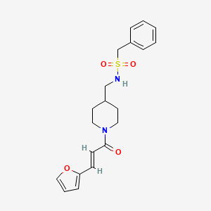 (E)-N-((1-(3-(furan-2-yl)acryloyl)piperidin-4-yl)methyl)-1-phenylmethanesulfonamide