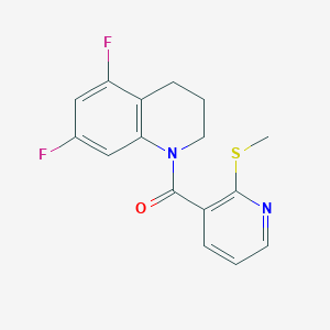 (5,7-difluoro-3,4-dihydro-2H-quinolin-1-yl)-(2-methylsulfanylpyridin-3-yl)methanone
