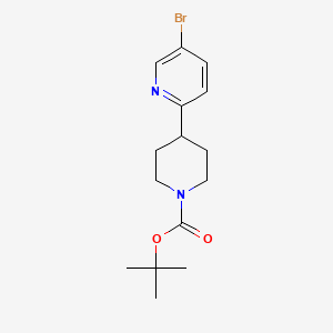 molecular formula C15H21BrN2O2 B2611200 Tert-butyl 4-(5-bromopyridin-2-yl)piperidine-1-carboxylate CAS No. 622387-27-3
