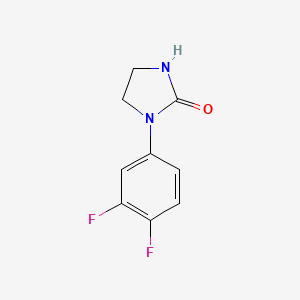 molecular formula C9H8F2N2O B2611242 1-(3,4-Difluorophenyl)-imidazolidin-2-one CAS No. 162748-23-4