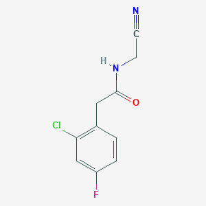 2-(2-chloro-4-fluorophenyl)-N-(cyanomethyl)acetamide
