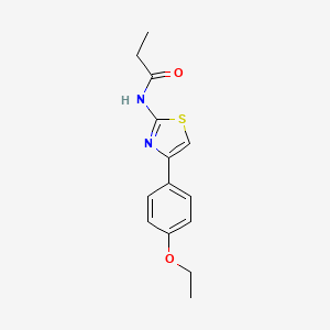 N-[4-(4-ethoxyphenyl)-1,3-thiazol-2-yl]propanamide