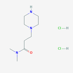 molecular formula C9H21Cl2N3O B2611261 N,N-Dimethyl-3-(piperazin-1-yl)propanamide (2HCl) CAS No. 1179364-81-8