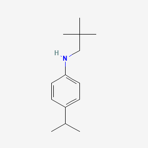 molecular formula C14H23N B2611263 N-(2,2-dimethylpropyl)-4-propan-2-ylaniline CAS No. 1226413-22-4